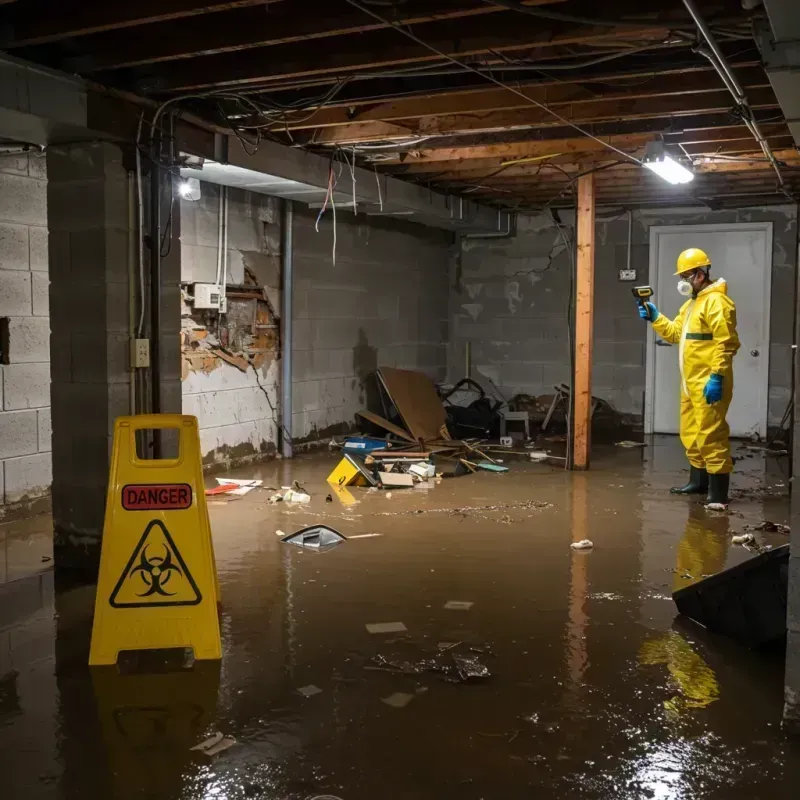 Flooded Basement Electrical Hazard in Somerset, WI Property